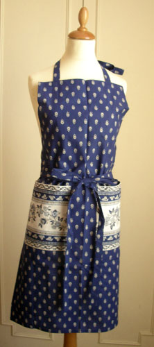 エプロンMarat d'Avignon マラダビニョン（アヴィニョン・ネイビーブルー）【フランス製】 TAB_MR11