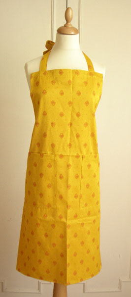 エプロンMarat d'Avignon マラダビニョン（ミストラル・サフランイエロー）【フランス製】 TAB_MR15