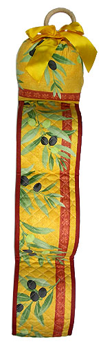 ラベンダーポプリ入りトイレットペーパーストッカー（オリーブ・オレンジ×レッド）TOI_S07