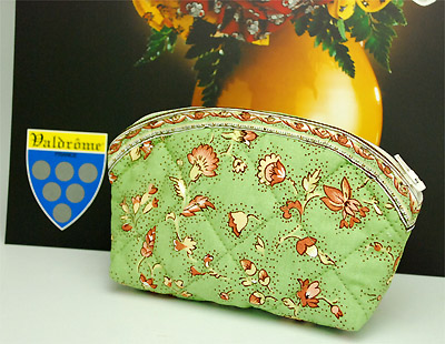 ヴァルドローム VALDROME ポーチCAMELIA（フルールデシャン・モスグリーン）VAL_TRSCML_05