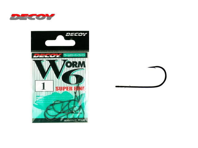 カツイチ/デコイ　ワーム6 スーパーファイン