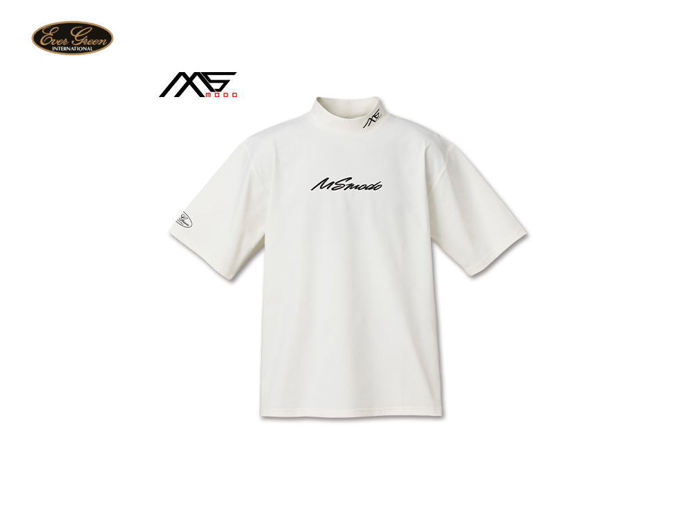 エバーグリーン/MS-modo　ドライモックネックTシャツ