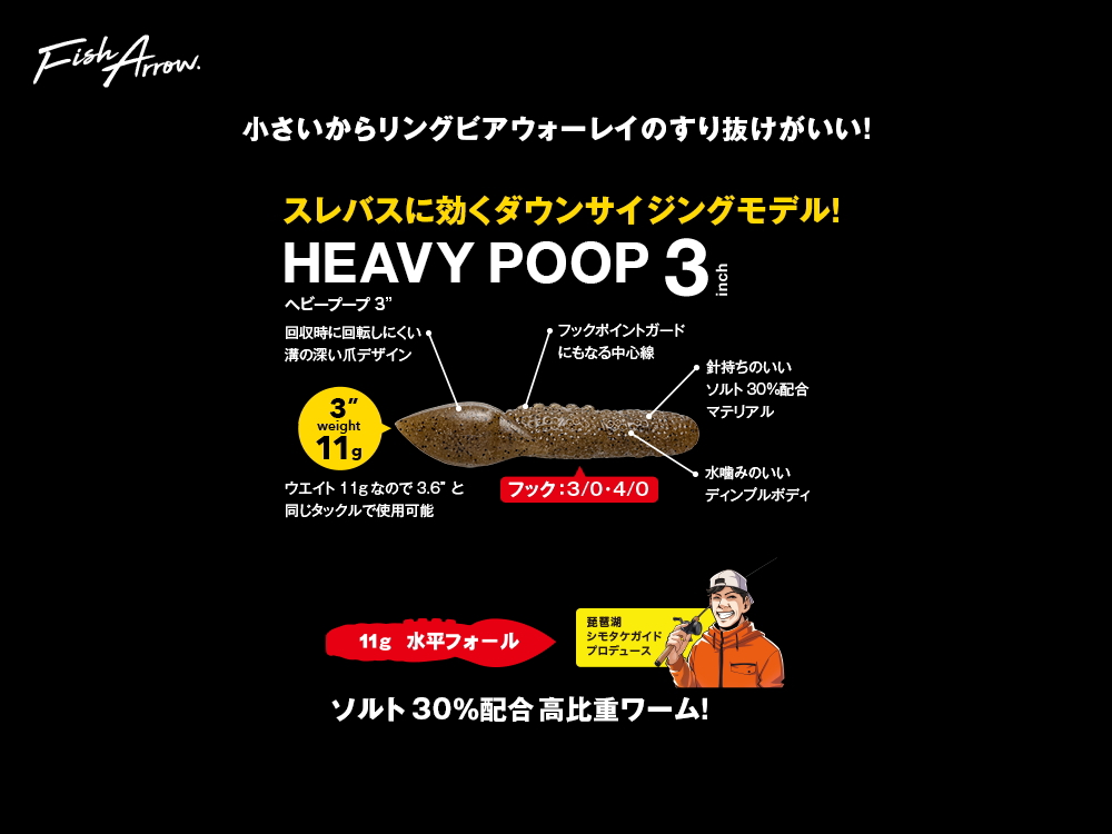 フィッシュアロー　ヘビープープ 【3インチ】