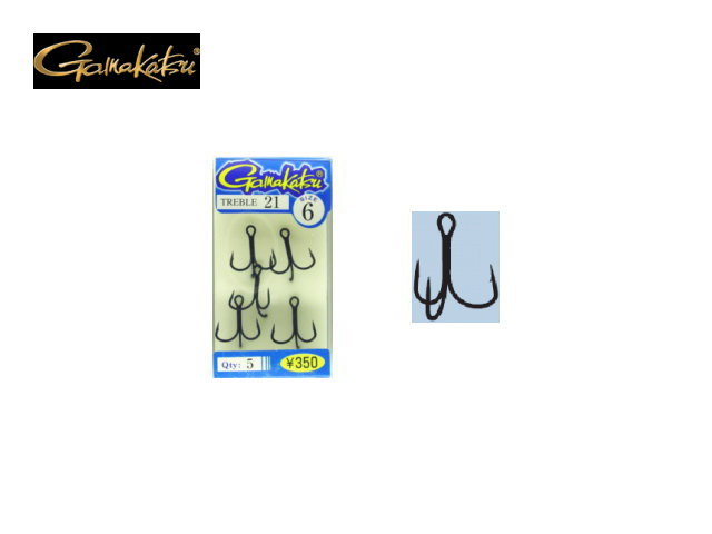 がまかつ　TREBLE21（トレブル21） 【ジナスパートブラック】