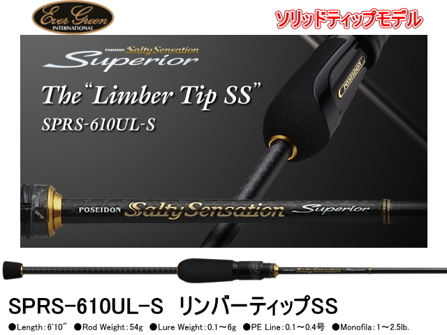 エバーグリーン ソルティセンセーション610S リンバーティップ  