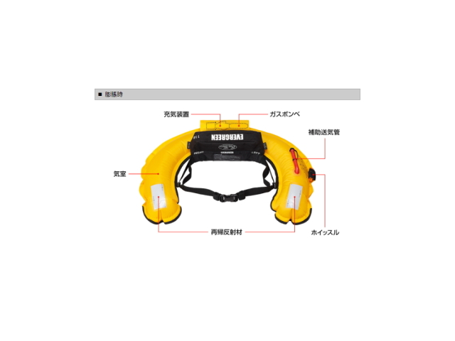 エバーグリーン E.G.ライフベルトミニ 【国土交通省型式承認品