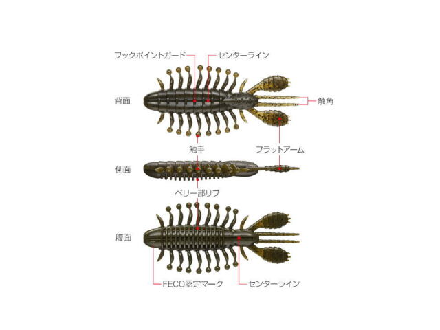 エバーグリーン ゾワゾワ 【3.5インチ】