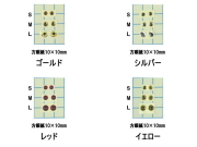 【ハンドメイド用材料】 アングル　オリジナルアイ ゴールド （立体的で貼りつけタイプ）
