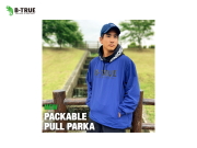 エバーグリーン/B-TRUE　パッカブルプルパーカー