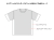 ビッグTシャツとスタンダードなTシャツの同サイズ比較イメージ