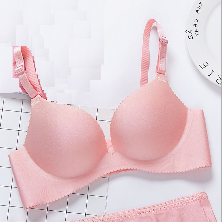 ブラジャー　ノンワイヤーブラ　タイプ1　ピンク
