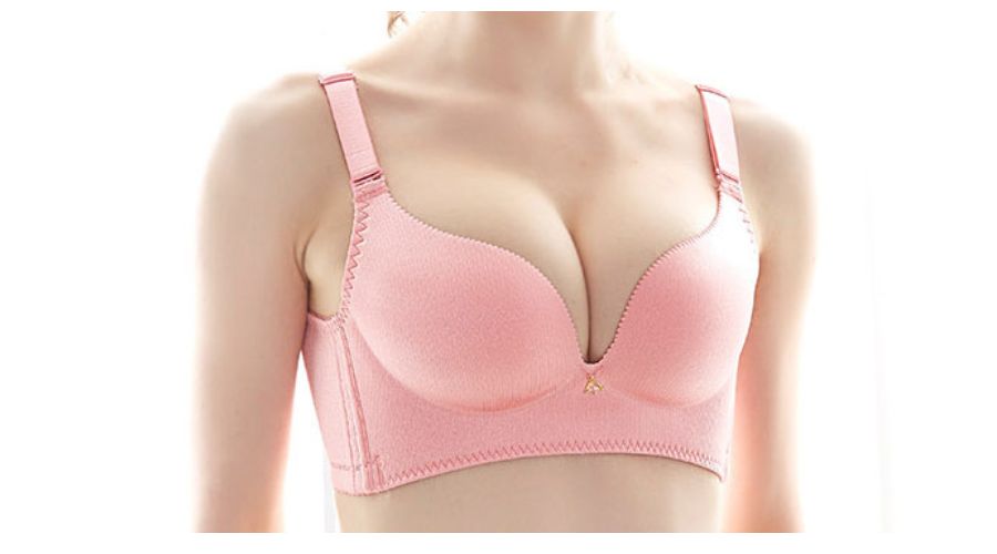ブラジャー　ノンワイヤーブラ　タイプ3　ピンク
