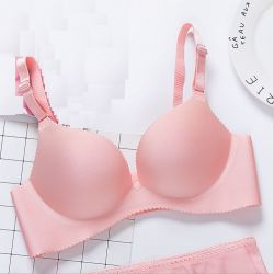 ブラジャー　ノンワイヤーブラ　タイプ1　ピンク