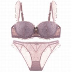 レース　ブラ＆ショーツ　タイプ2　ライトパープル