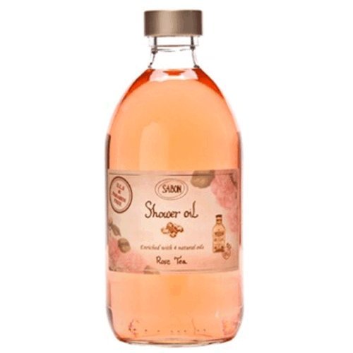 サボン シャワーオイル ローズティー 500ml ポンプ付