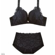 レース　ブラ＆ショーツ　タイプ１　ブラック