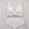 レース ブラジャー＆ショーツ 上下セット　タイプ4  ホワイト