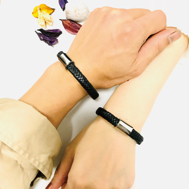 ペアブレスレット Flat braid画像