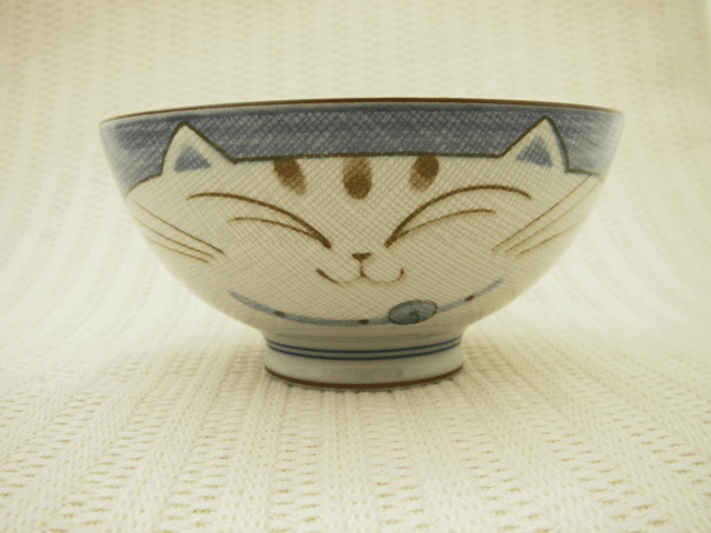 ≪和食器≫まるねこご飯茶わん（中）