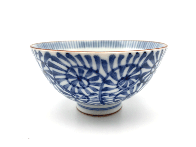 たこ唐草　お茶碗