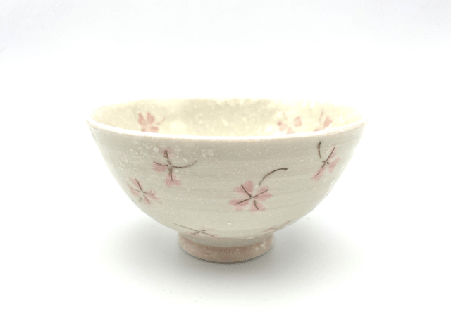 幸せクローバー　お茶碗（ピンク）