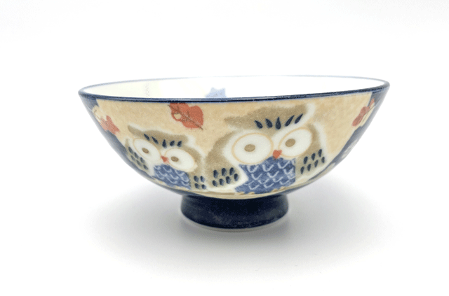 ペアぶくろうのお茶碗（大）