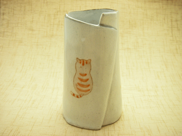 【和食器　箸立て】みけ＆とら＆ぶちの仲良しねこ！フレンドキャット　箸立て