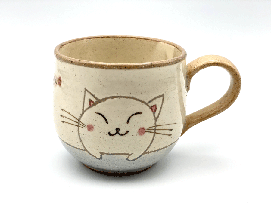 ねことさかな　コーヒー碗