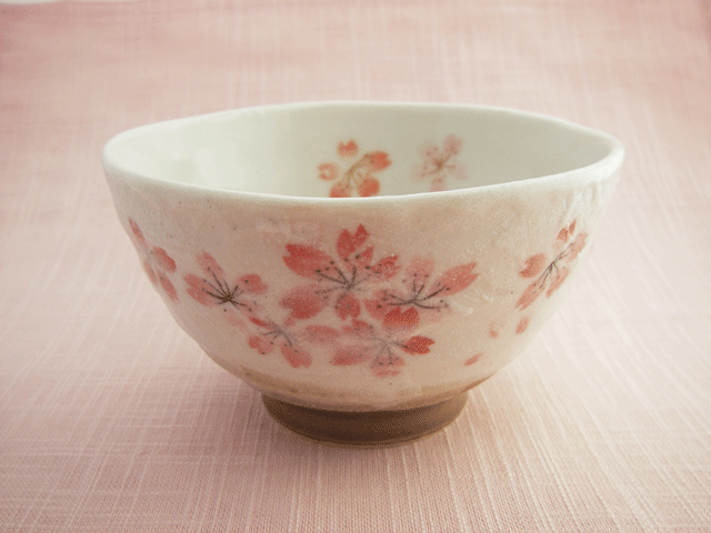 平安桜　飯碗（ピンク）