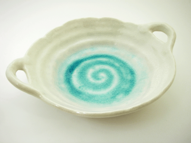 白雲　両手付き盛鉢