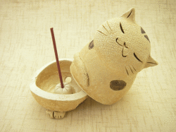 ≪猫雑貨・猫グッズ≫島ねこ香炉