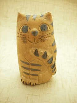 【猫雑貨　香炉】蔵猫　香炉（小）