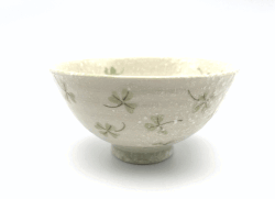 幸せクローバー　お茶碗（グリーン）