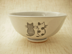 にゃんこご飯茶わん（小）