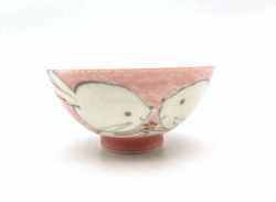 なかよしうさぎのこども茶碗