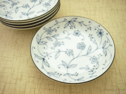 <和食器　小皿　軽い皿>線唐草　4.0皿