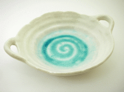 白雲　両手付き盛鉢