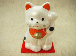 開運ミニ招き猫(銀）