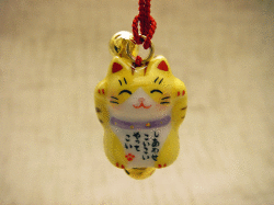 まめ招き猫ねつけ（とら）