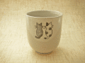 にゃんこ湯のみ（小）