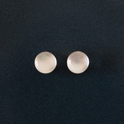 2層 白蝶貝×クリスタル 天然石6mm