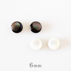 黒蝶貝/白蝶貝天然石6ｍｍ