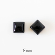 2way 着け方で印象が変わる オニキス天然石8mmスクエア