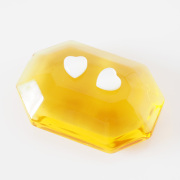 白蝶貝 プティ・ハート/スモールの貼るピアス