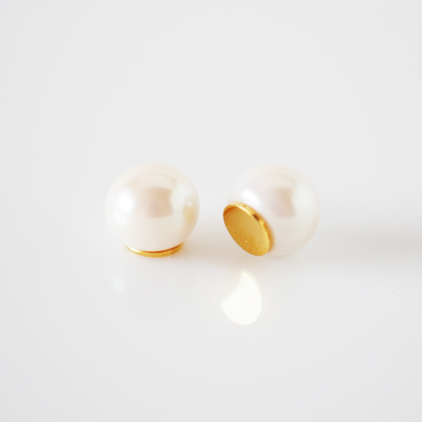 【片方販売/1個売り】一粒樹脂パール8mm