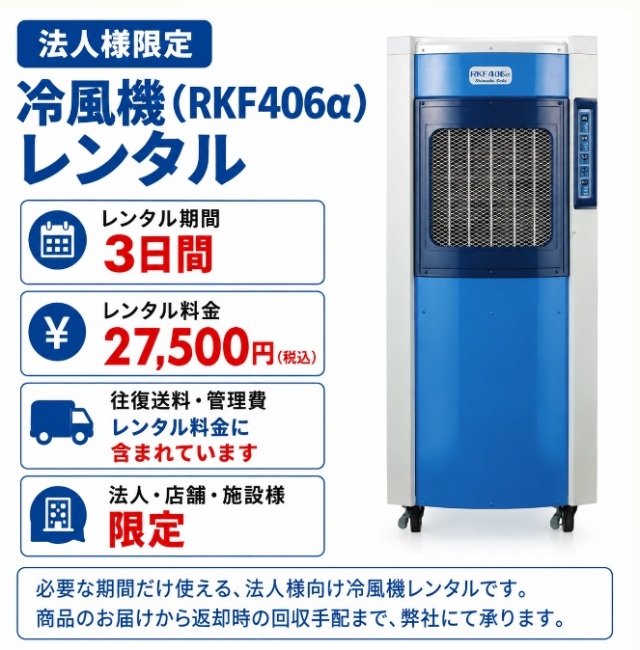 冷風機、業務用、スポットクーラー、静岡製機、RKF406