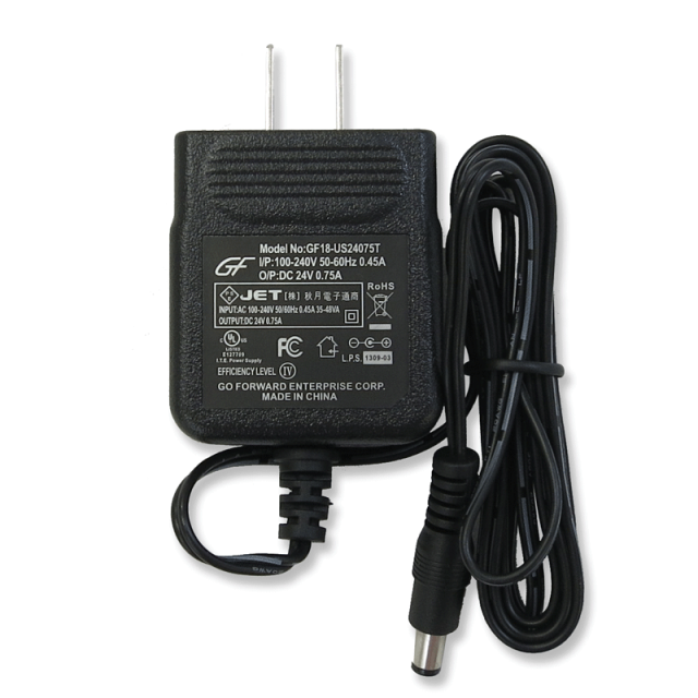 DC24V　0.75A　ACアダプター