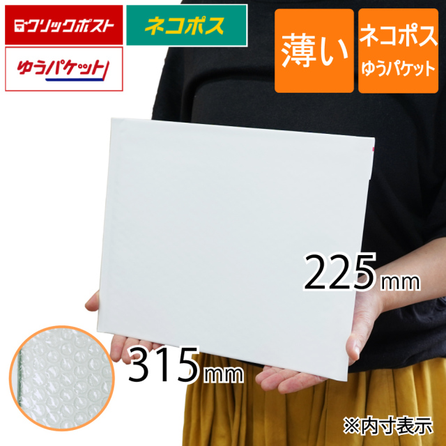 薄い クッション封筒 ネコポス ゆうパケット最大 クリックポスト A4