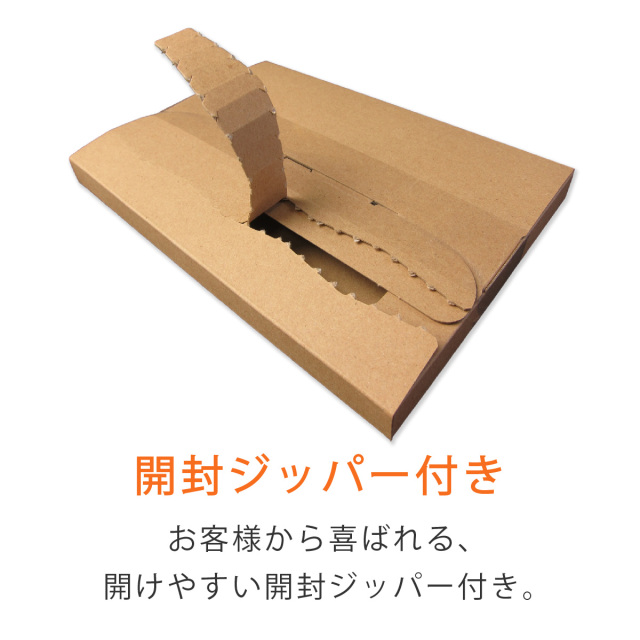 メール便ケース　A5　厚さ２cm　開封ジッパー