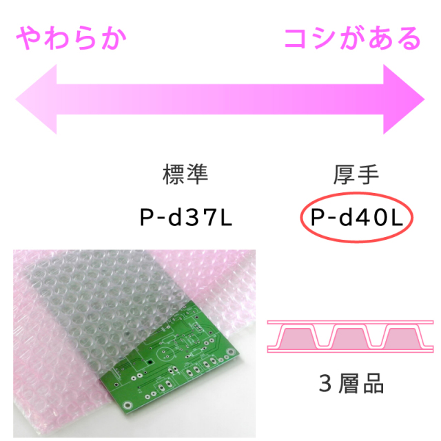 プチプチ　ロール　P-d40L　静電防止